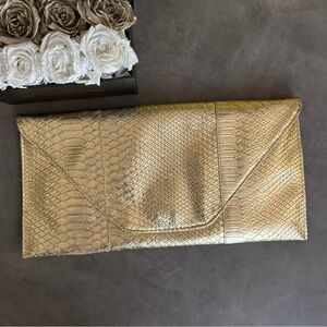 Gold Envelope Clutch